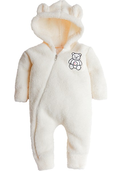 x Ipek Atlas Erkek Kız Bebek Çocuk Nakışlı Ayıcık Tulum