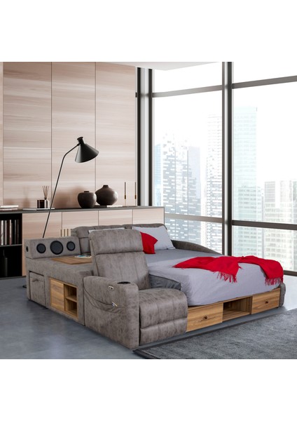 Whesley Masajlı Baba Koltuklu Akıllı Karyola fırsatları