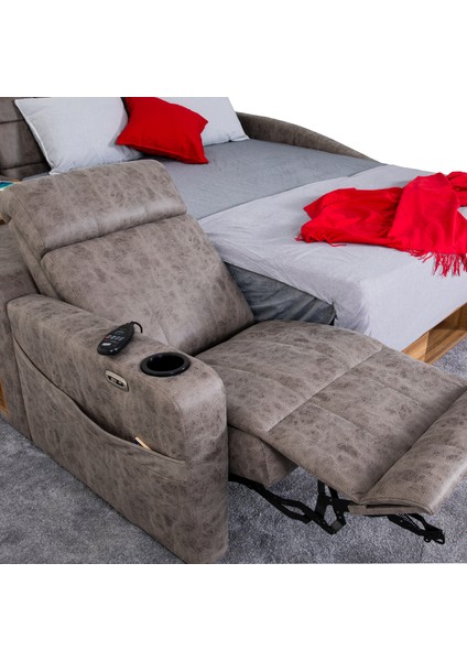 Whesley Masajlı Baba Koltuklu Akıllı Karyola indirimleri