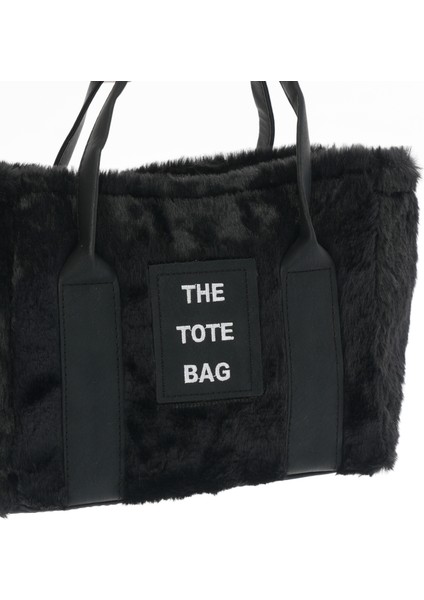 El-Omuz ve Kol Kullanımına Uygun Peluş The Tote Bag Kadın Çanta fırsatları