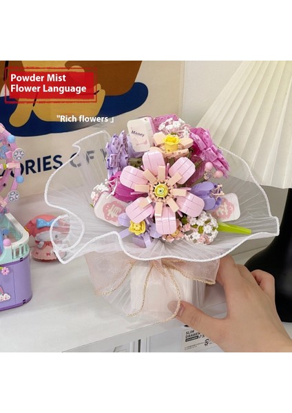 Yeni Yaratıcı Yapı Taşları Buket Ahşap Evler Monte Puzzle Çocuk Oyuncakları Süsler Hediye (Yurt Dışından)