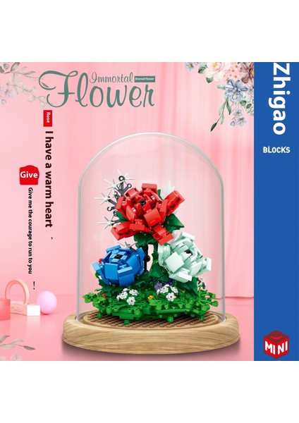Yeni Yaratıcı Yapı Taşları Buket Ahşap Evler Monte Puzzle Çocuk Oyuncakları Süsler Hediye (Yurt Dışından)