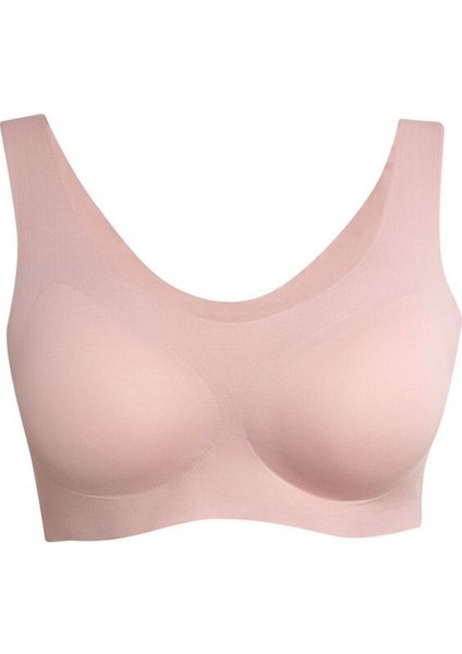 Kadın Pembe Dikişsiz Lazer Kesim Çıkarılabilir Pedli Bralet R.o.z.h.s.u.t.1.7.y.n
