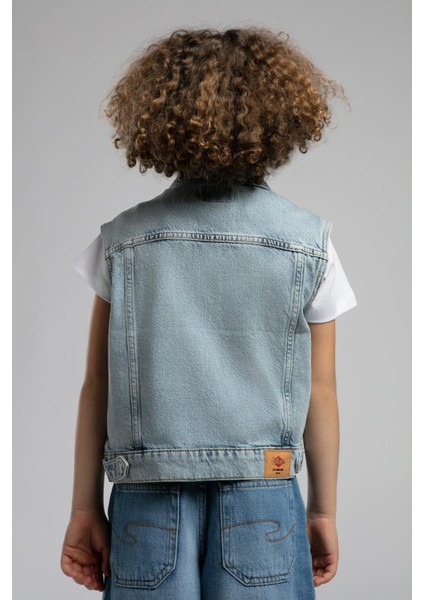 Zion Unisex Çocuk Yelek Denim fiyatları