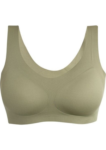 Kadın Yeşil Dikişsiz Lazer Kesim Çıkarılabilir Pedli Bralet R.o.z.h.s.u.t.1.7.y.n
