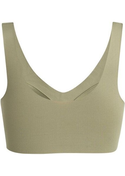 Kadın Yeşil Dikişsiz Lazer Kesim Çıkarılabilir Pedli Bralet R.o.z.h.s.u.t.1.7.y.n