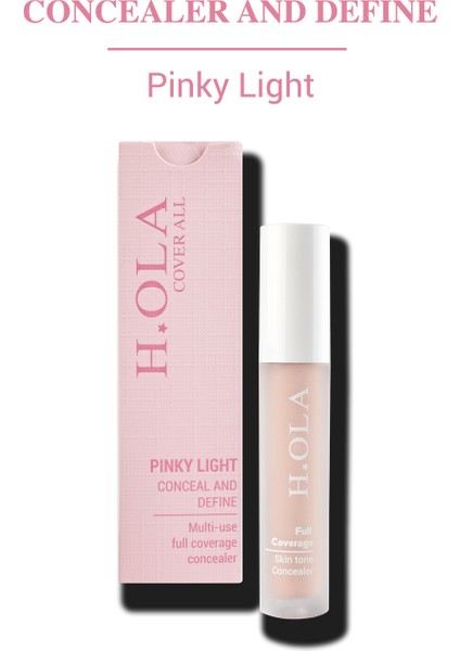 Cover All Yoğun Kapatıcı | Full Coverage Concealer 04-Pinky Light