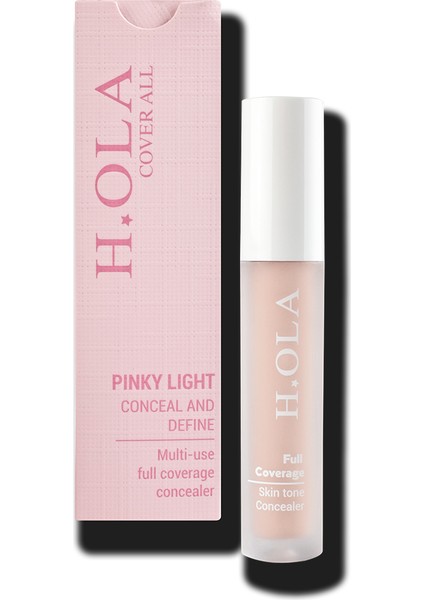 Cover All Yoğun Kapatıcı | Full Coverage Concealer 04-Pinky Light