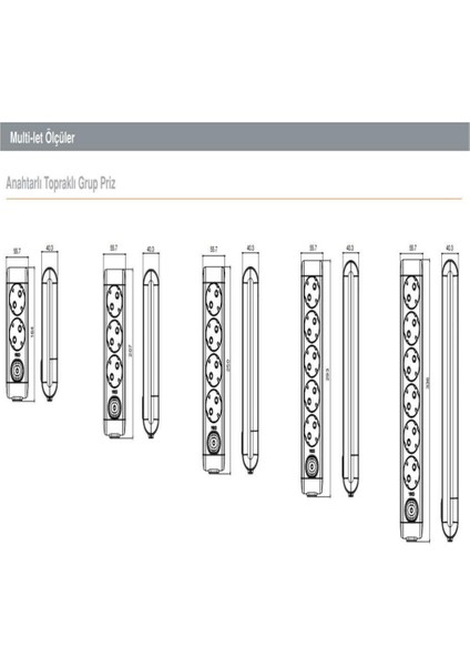 | Beşli Grup Priz, Anahtarlı Topraklı - Çocuk Korumalı Çoğaltıcı Priz, 5'li, 1 M, Siyah fırsatları