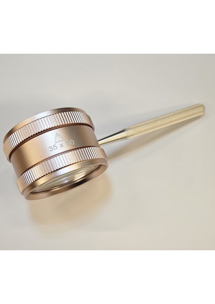 Optik Lens Kollu 35X50MM 35X Büyüteç - GÜL RENGİ