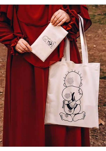 Lamine Ham Bez Çanta Islami Motifli - Hanzala Filistin indirimleri