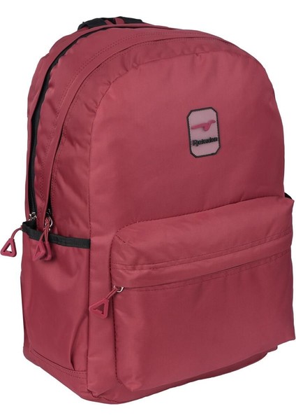 3 Bölmeli Su Geçirmez Kumaş Tablet Bölmeli Okul-Seyahat Sırt Çantası SYG2115-KIRMIZI
