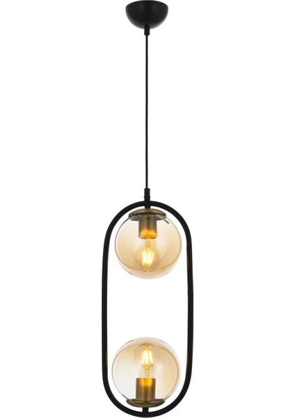 Avonni, 4275 Ailesi Siyah Boyalı Modern Avize
