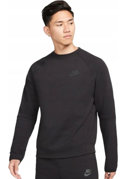 Sportswear Tech Fleece Siyah Erkek Spor Sweatshrit