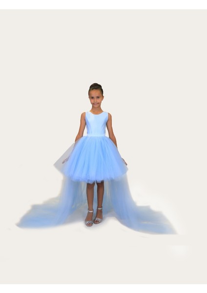 Kız Çocuk Ön Kısa Arka Uzun Elbise Özel Gün Doğum Günü Mezuniyet Balo Parti Elbise