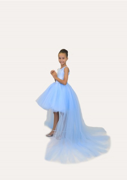 Kız Çocuk Ön Kısa Arka Uzun Elbise Özel Gün Doğum Günü Mezuniyet Balo Parti Elbise modelleri