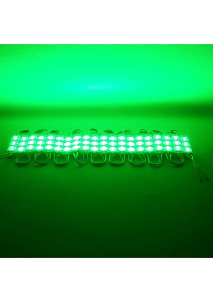 Modül LED 12V 1.5W Yeşil 2835 73 x 16MM IP65 195-210LM 170 Derece