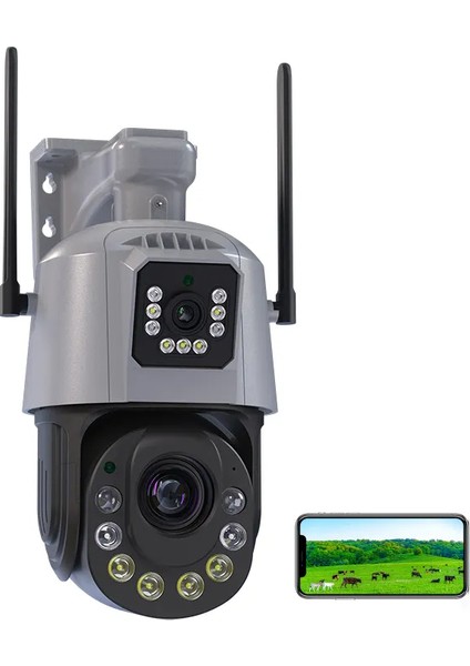 8mp 36X Optik Zoom Çift Lens Otomatik Izleme Desteği 120M Renkli Gece Görüş Kamera