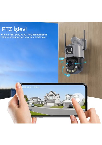 8mp 36X Optik Zoom Çift Lens Otomatik Izleme Desteği 120M Renkli Gece Görüş Kamera