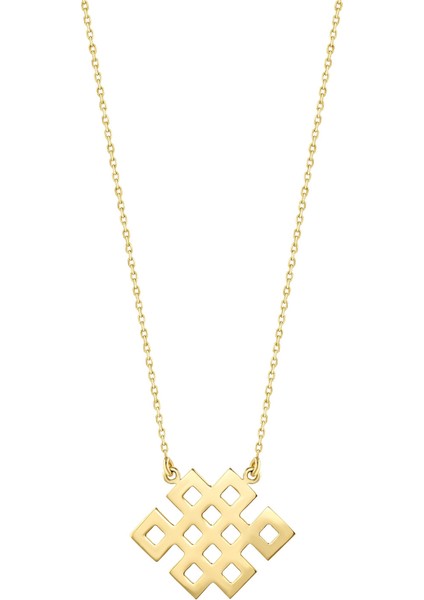 Kelt Sembolleri- Sonsuz Mutluluk Düğümü Altın Kolye (Herakles) fiyatları