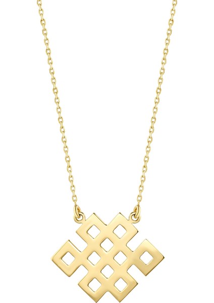 Kelt Sembolleri- Sonsuz Mutluluk Düğümü Altın Kolye (Herakles) modelleri