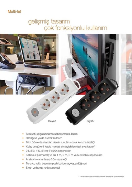 | Üçlü Grup Priz, Anahtarlı Topraklı - Çocuk Korumalı Çoğaltıcı Priz [3'lü, 1 M, Beyaz] indirimleri