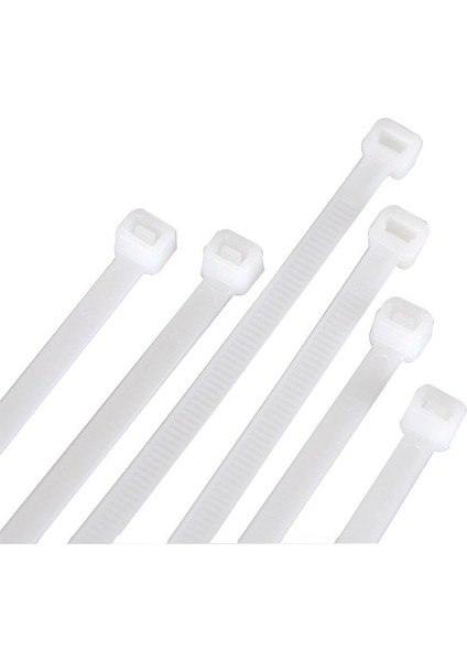 Plastik Beyaz Kablo Bağı - 100X2.5 mm (10CM) - 100 Adet fiyatları
