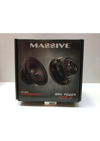 Ms-Neo8 20 cm Subwoofer Bas 1000 Watt Maximum Power 300 Watt Rms Power Adet Fiyatıdır