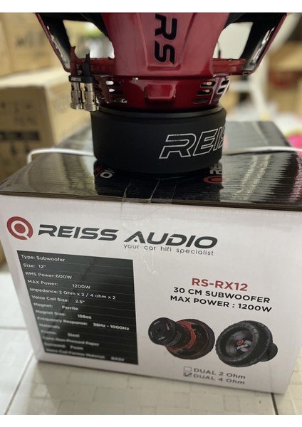 RS-RX12 30 cm Çift Bobin Subwoofer 2000 W 600 Rms 2ohm indirimleri