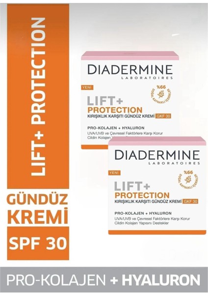 Lift Krem Diadermine ve Güneş Koruyucu Krem Spf 30 50 ml x 2 Adet