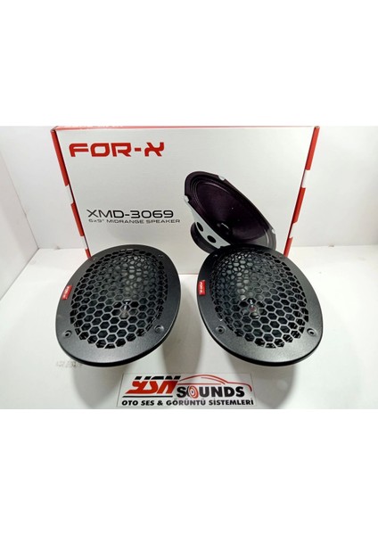 Oval Midrange – For-X 300W 150RMS Midrange Hoparlör – For-X XMD-3069 Prof Midrange