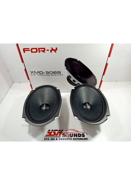 Oval Midrange – For-X 300W 150RMS Midrange Hoparlör – For-X XMD-3069 Prof Midrange