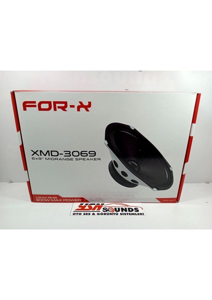 Oval Midrange – For-X 300W 150RMS Midrange Hoparlör – For-X XMD-3069 Prof Midrange