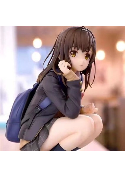 Lise Öğrencisi Ogiwara Sayu Çömelmiş Model Şasi Süsü (Yurt Dışından)