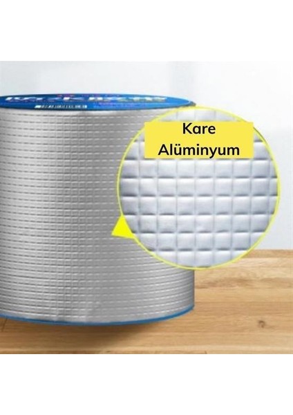 Yüksek Sıcaklık Dayanan Su Geçirmez Çatı Boru Duvar Çatlak Yapışkan Bant Folyo 5 mt x 10 cm