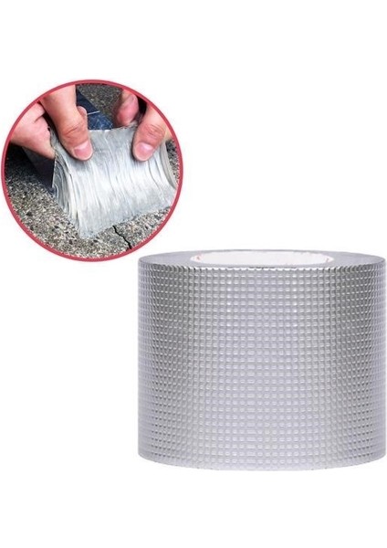 Yüksek Sıcaklık Dayanan Su Geçirmez Çatı Boru Duvar Çatlak Yapışkan Bant Folyo 5 mt x 10 cm
