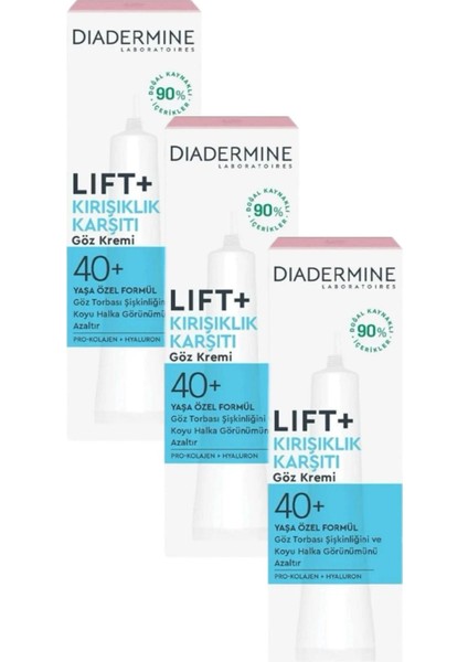 Lift Krem Diadermine 40+ Göz Kremi 15 ml x 3 Adet