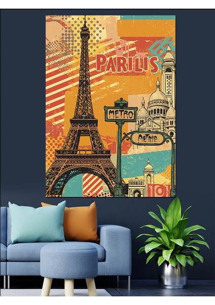 Paris ve Eyfel Posteri Dekoratif Kanvas - Mdf Ahşap Tablo modelleri