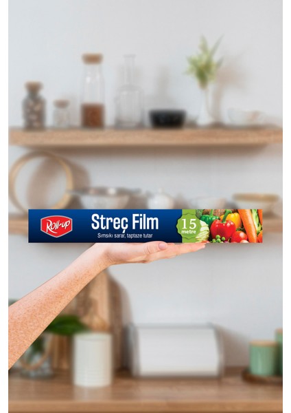 KullanAtMarket Roll-Up Streç Film 30 Cm X 15 M 1 Adet