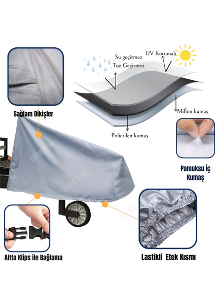 Gri Karavan Çekme Kancası Koruyucu Örtü, Kaplin Kılıfı, Karavan Birleşim Yeri Koruma Kılıfı, Su Geçirmez, Toz ve Kir Önleyici Branda modelleri