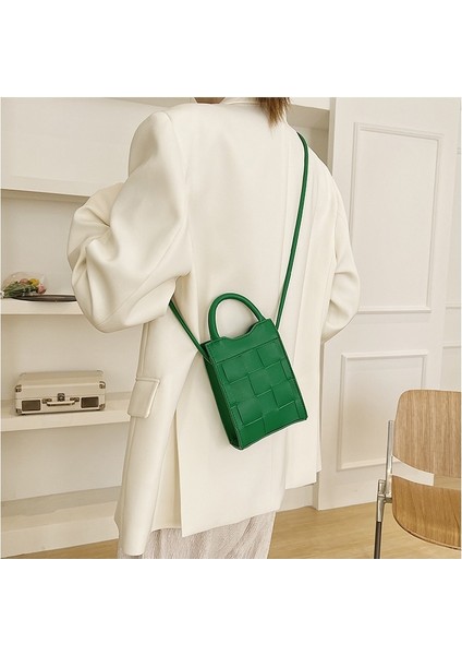 Kadın Dokuma Cep Telefonu Çantası Omuz Askılı Çanta (Yurt Dışından)