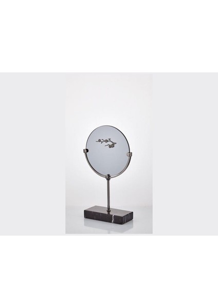 Evza Dekoratif Cam Disk Antrasit Füme Dallı 8*20*35 cm
