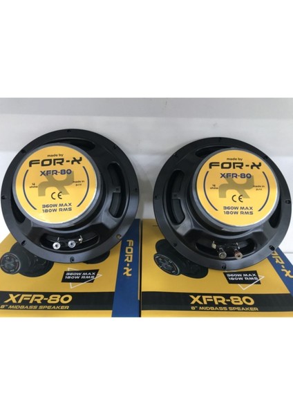 Xfr-80 20 cm Mıdbass 300W 180RMS Pro Seri Kusursuz Tonlama fırsatları
