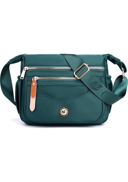 Çok Katmanlı Omuz Çantası Büyük Kapasiteli Su Geçirmez Naylon Crossbody Çanta Kadın Gündelik Cep Telefonu Sırt Çantası 26*11*21CM (Yurt Dışından)