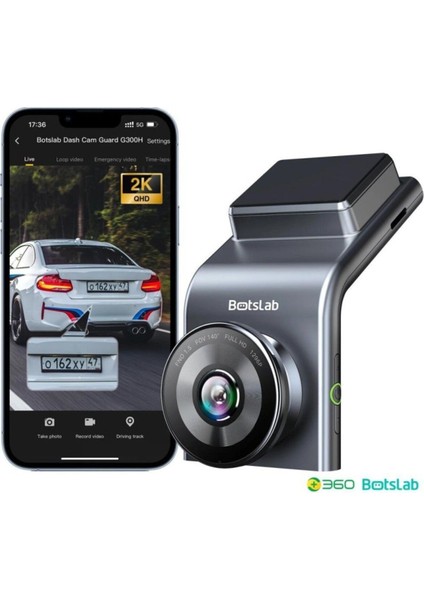 360 G300H Pro 2k Qhd Adas Wifi Gps 140° Geniş Açı Gece Görüşlü Akıllı Araç Içi Kamera