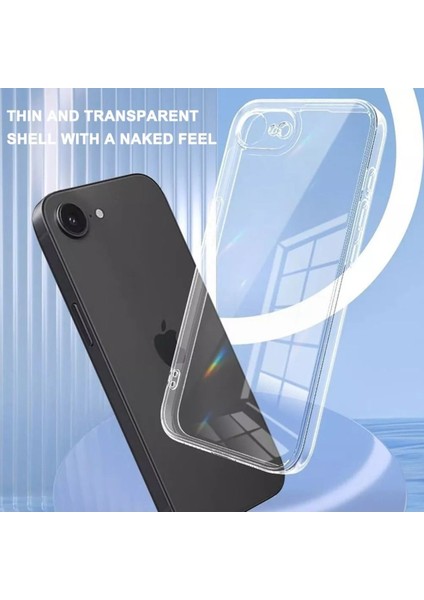 Apple iPhone 16E Kılıf Kamera Korumalı Şeffaf Ultra Ince Esnek Renksiz Silikon Kapak fırsatları