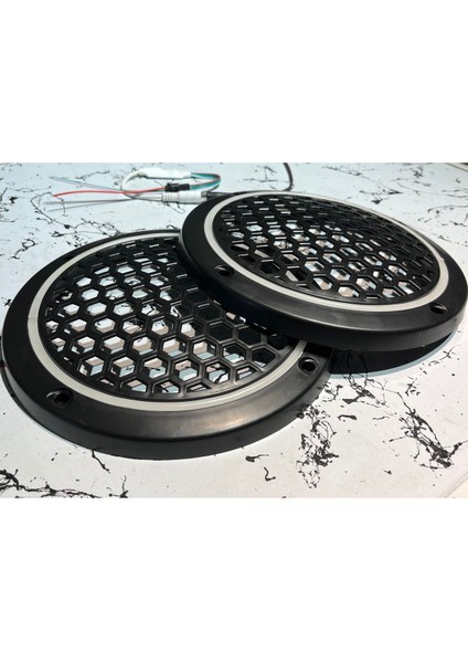 Piksel Neon Ledli Sese Duyarlı 20'lik Midrange Kapağı 1 Takım 2 Kapak Bluetooth Telefon Kontrol fiyatları