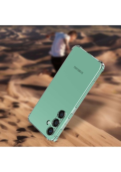 Samsung Galaxy A56 Kılıf Antishock Darbe Emici Kamera Korumalı Yumuşak Esnek Şeffaf Silikon Kapak