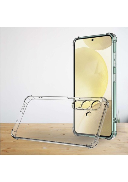 Samsung Galaxy A56 Kılıf Antishock Darbe Emici Kamera Korumalı Yumuşak Esnek Şeffaf Silikon Kapak