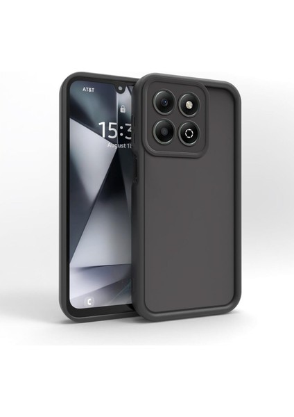 Realme 11 4g Kılıf Kamera Korumalı Yumuşak Dokulu Darbe Emici Siyah Silikon Kapak